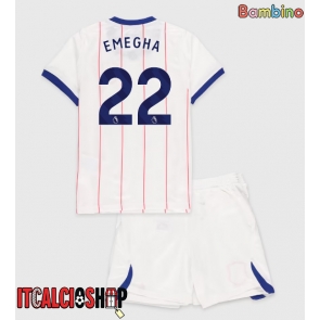 Chelsea Emmanuel Emegha #22 Terza Maglia Bambino 2026-27 Manica Corta (+ Pantaloni corti)